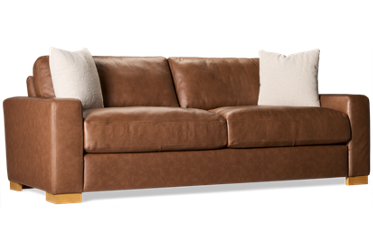 Declan Leather Apartment Sofa