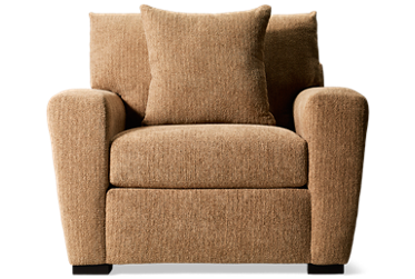 Rosie Chair - Mid-Century Modern Silhouette - Durable Construction - High Resiliency Foam Seat - Matching Toss Pillow Included