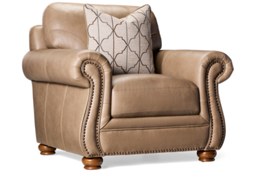 Charleston I Leather Chair with Nailhead