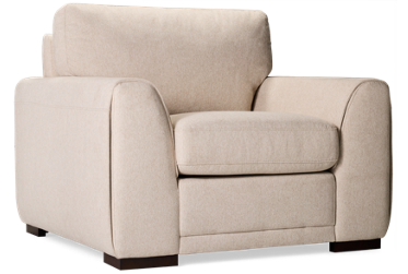 Nolan Chair - Chic Design - Flared Track Arms - Plush Seating - Durable Fabric