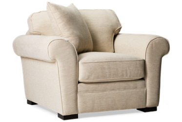 Choices Chair - Sink-In Box Cushion - Supportive Back - Classic Rolled Arms - Transitional Style - Toss Pillow Included