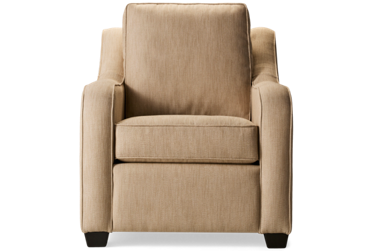 Jupiter Chair - Easy Care Sunbrella Fabric - Sloped Track Arms - Plush Cushion - Minimalist Comfort