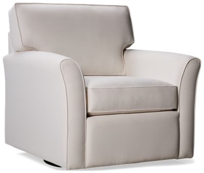 Daytona Swivel Chair - Easy Care Sunbrella Fabric - Flared Arms - Comfy Cushions - 360-Degree Swivel Motion