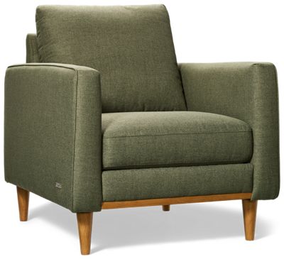 Stonehaven Chair - Durable Polyester Fabric - Slim Track Arms - Wooden Base - Pocket Coil Comfort