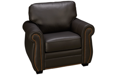 Viceroy Leather Chair with Nailhead