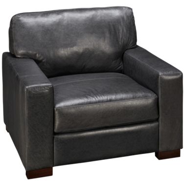 Soft Line Pista Grey, Grey Leather Chair