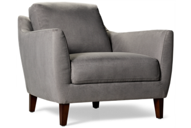 Isla Chair - Flared Arms - Tapered Square Legs - Durable 100% Polyester Cover