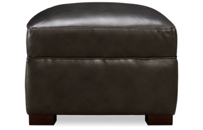 El Paso Leather Ottoman 