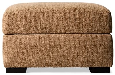 Rosie Ottoman - Plush Fabric Upholstery - Transitional Style - Durable Construction