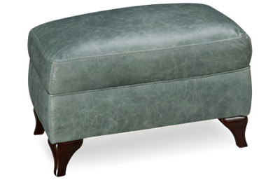 Camden Leather Ottoman