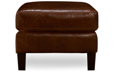 Memphis Leather Ottoman
