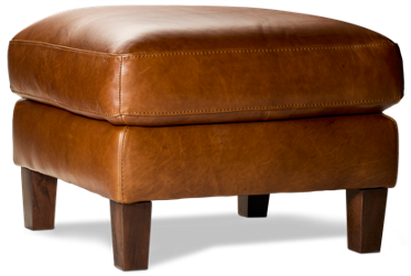 Houston Leather Ottoman