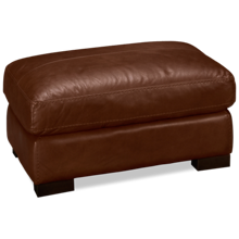 Soft Line Dallas Leather Ottoman