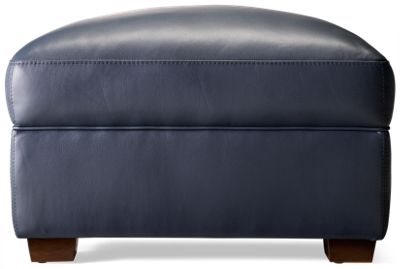 Tulsa Leather Ottoman