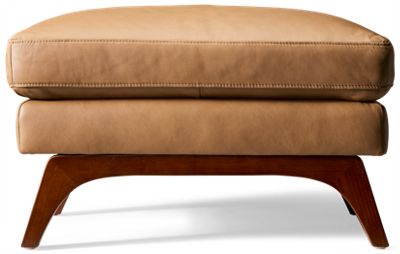 Eastside Leather Ottoman