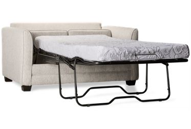 Stayover Twin Sleeper Chair & 1/2 - Contemporary Flared Arms - Memory Foam Mattress