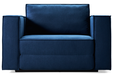 Doze Off Twin Sleeper Chair - Twin-Size Mattress - Floor Futon Style - Loose Back Cushions