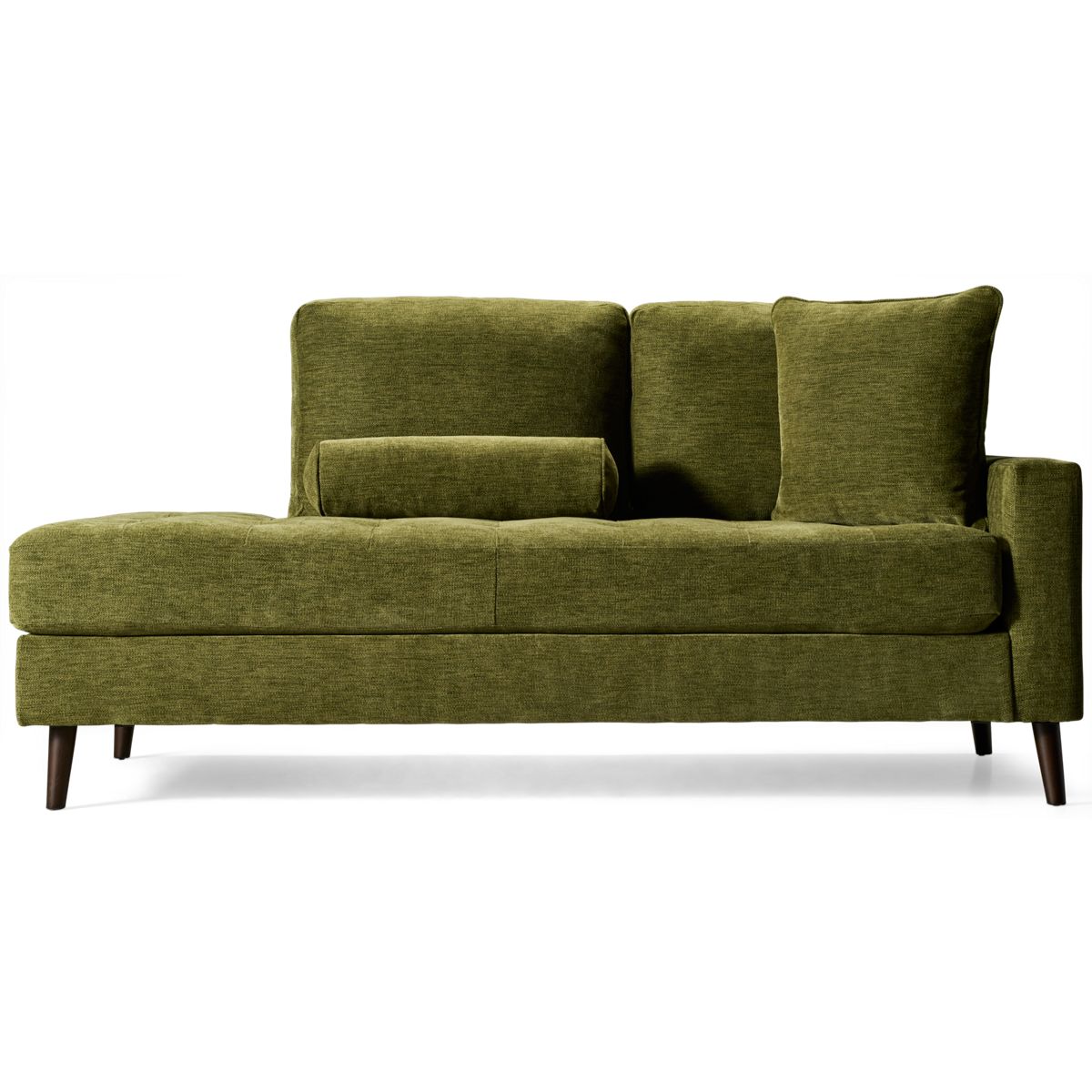 Ashley Meadowlark Chaise - Right-Arm Facing - Soft Fabric Upholstery - Plush Back Cushions - Button-Tufted Seat