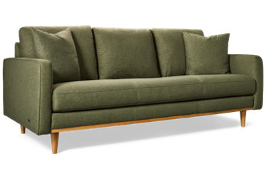 Stonehaven Sofa - Durable Polyester Fabric - Slim Track Arms - Wooden Base - Pocket Coil Comfort