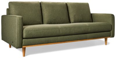 Stonehaven Sofa - Durable Polyester Fabric - Slim Track Arms - Wooden Base - Pocket Coil Comfort