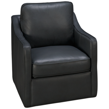 Luxe Leather Swivel Chair