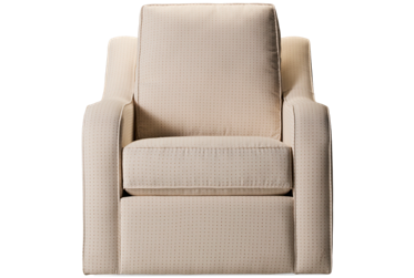 Jupiter Swivel Chair - Easy Care Sunbrella Fabric - Sloped Track Arms - Plush Seating