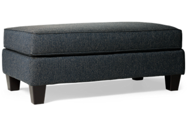 Truth Cocktail Ottoman - Transitional Style - Spacious Rectangular Top - Tapered Square Legs - Durable Upholstery