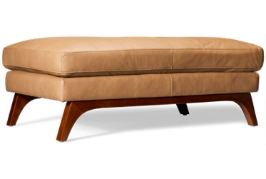 Eastside Leather Rectangular Ottoman