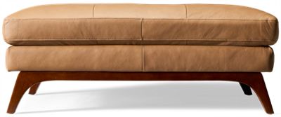 Eastside Leather Rectangular Ottoman