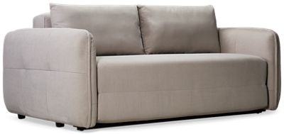Catnap Queen Futon Sleeper Sofa - Rounded Arms with Center Welt Trim - Cozy Queen-Size Mattress