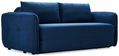 Catnap Nv Queen Sleeper Sofa - Rounded Arms with Center Welt Trim - Cozy Queen-Size Mattress