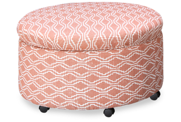 You Design Storage Ottoman with Pillows and Casters