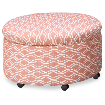You Design Storage Ottoman with Pillows and Casters