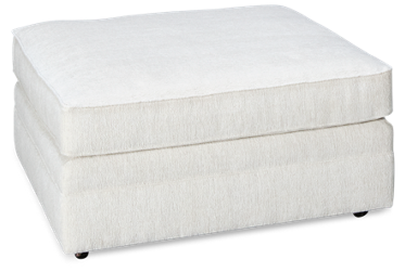 Pit Ottoman Coffee Table - Ultra-Soft Upholstery - Plush Cushioned Top - Casters for Mobility