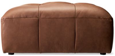 Bree Leather Bumper Ottoman