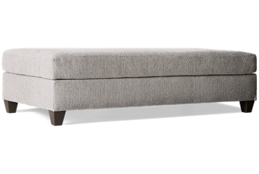 Fairbanks Ottoman Coffee Table - Oversized Rectangular Design - 100% Soft Polyester Cover