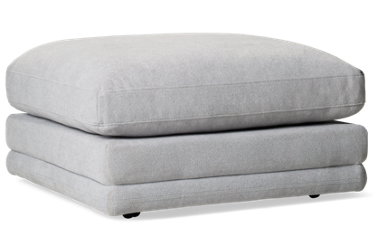 Charleston Cocktail Ottoman with Casters