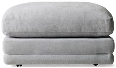 Charleston Cocktail Ottoman with Casters
