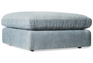 Bristol Ottoman - Plush Square Top - Chic Style - Easy Glide Casters