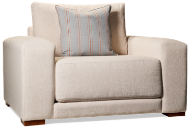 Clearwater Chair & 1/2 - Durable Sunbrella Fabric - Wide Track Arms - Stylish Toss Pillow