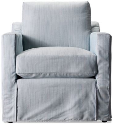 Catalina Slipcover Armchair - Skirted Hem - Cloud Down Cushion