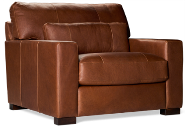 Austin Leather Chair & 1/2