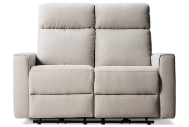 Urban Flow Dual Power Loveseat Recliner - Performance Fabric - Tilt Power Headrest - USB Charging