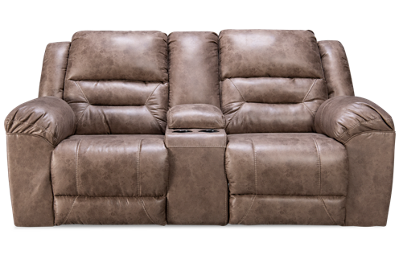 Stoneland Dual Power Loveseat Recliner with Console
