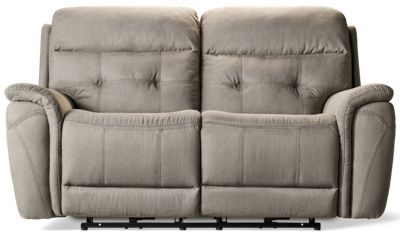 Wyoming Dual Power Loveseat Recliner - Tilt Power Headrest - Soft Performance Fabric