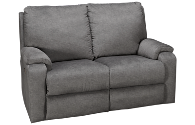 Klaussner Home Furnishings Moving Your Way Dual Power Loveseat Recliner with Tilt Headrest and Lumbar
