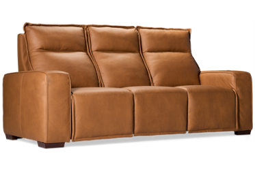 Acton Leather Dual Power Sofa Recliner with Tilt Headrest