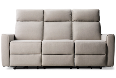 Urban Flow Dual Power Sofa Recliner - Tilt Power Headrest - Performance Fabric - USB Charging
