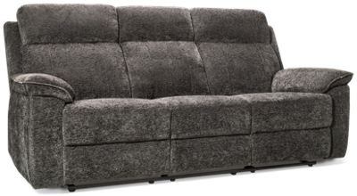 Rest Reclining Sofa - Soft Chenille Fabric - Tufted Back & Footrest - Padded Arms