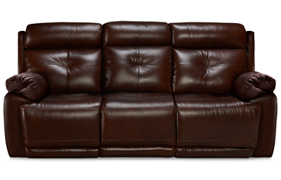 Archer Leather Dual Power Sofa Recliner with Tilt Headrest